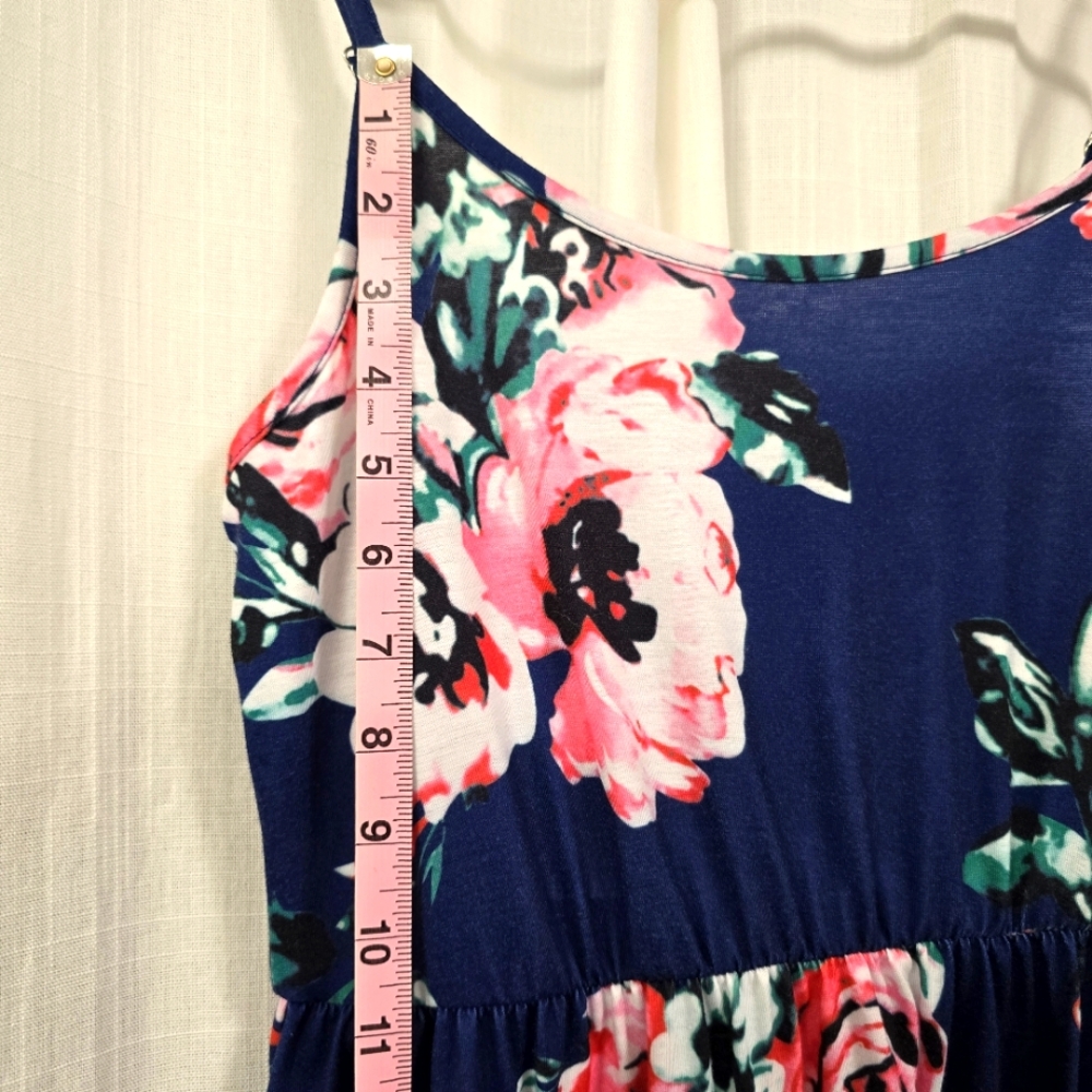 2/$30 Y2k Floral Maxi Sundress Womens S Resort Beach‎ Babydoll Summer - Picture 4 of 11